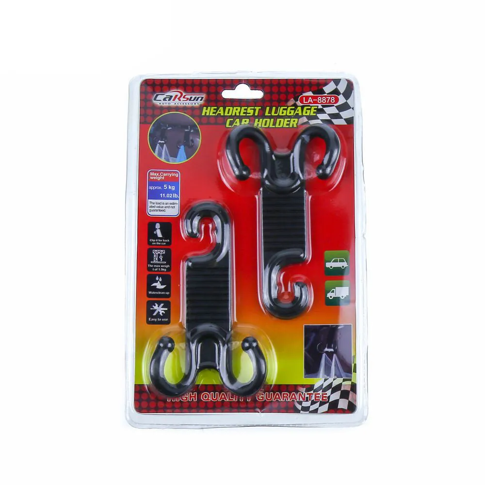CARSUN Groceries Bag Hanger Double Hooks (2pcs)