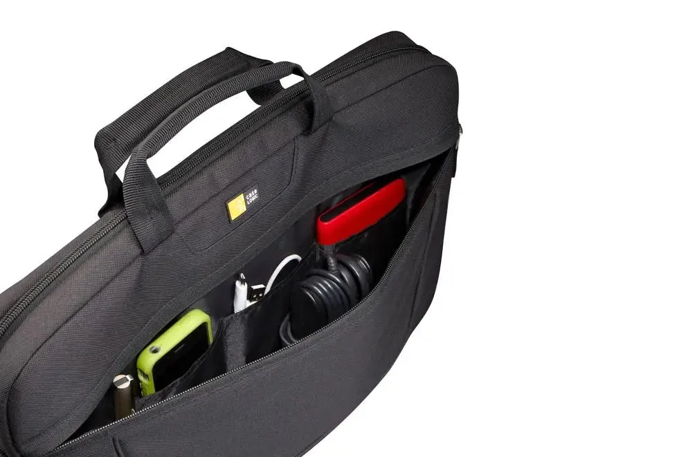 Case Logic Nylon 15.6" Top Loading Laptop Case Attache Slim VNAI215 - Black