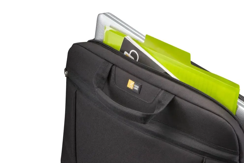 Case Logic Nylon 15.6" Top Loading Laptop Case Attache Slim VNAI215 - Black