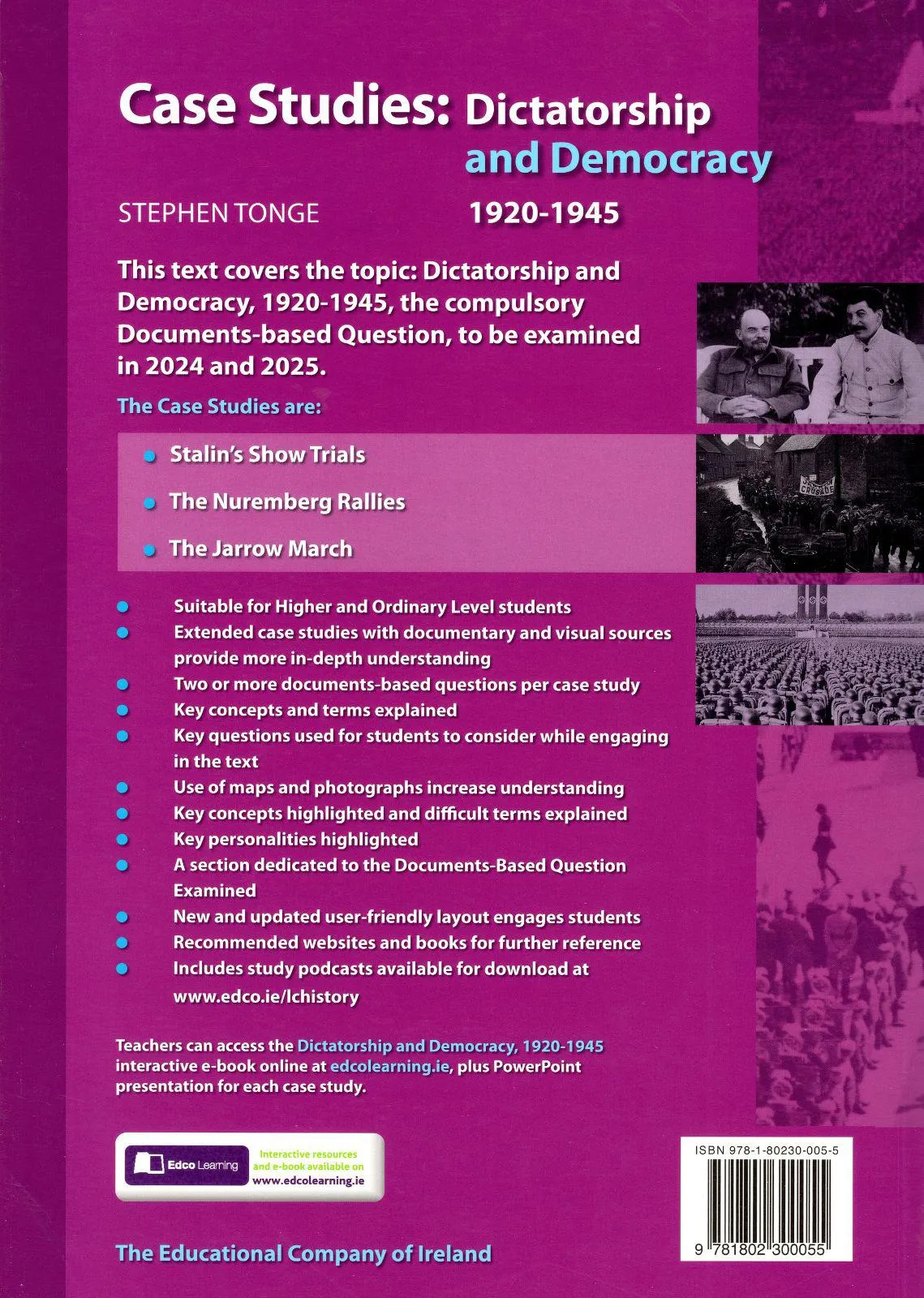 Case Studies - Dictatorship and Democracy 1920-1945 (for 2024 and 2025 exams)