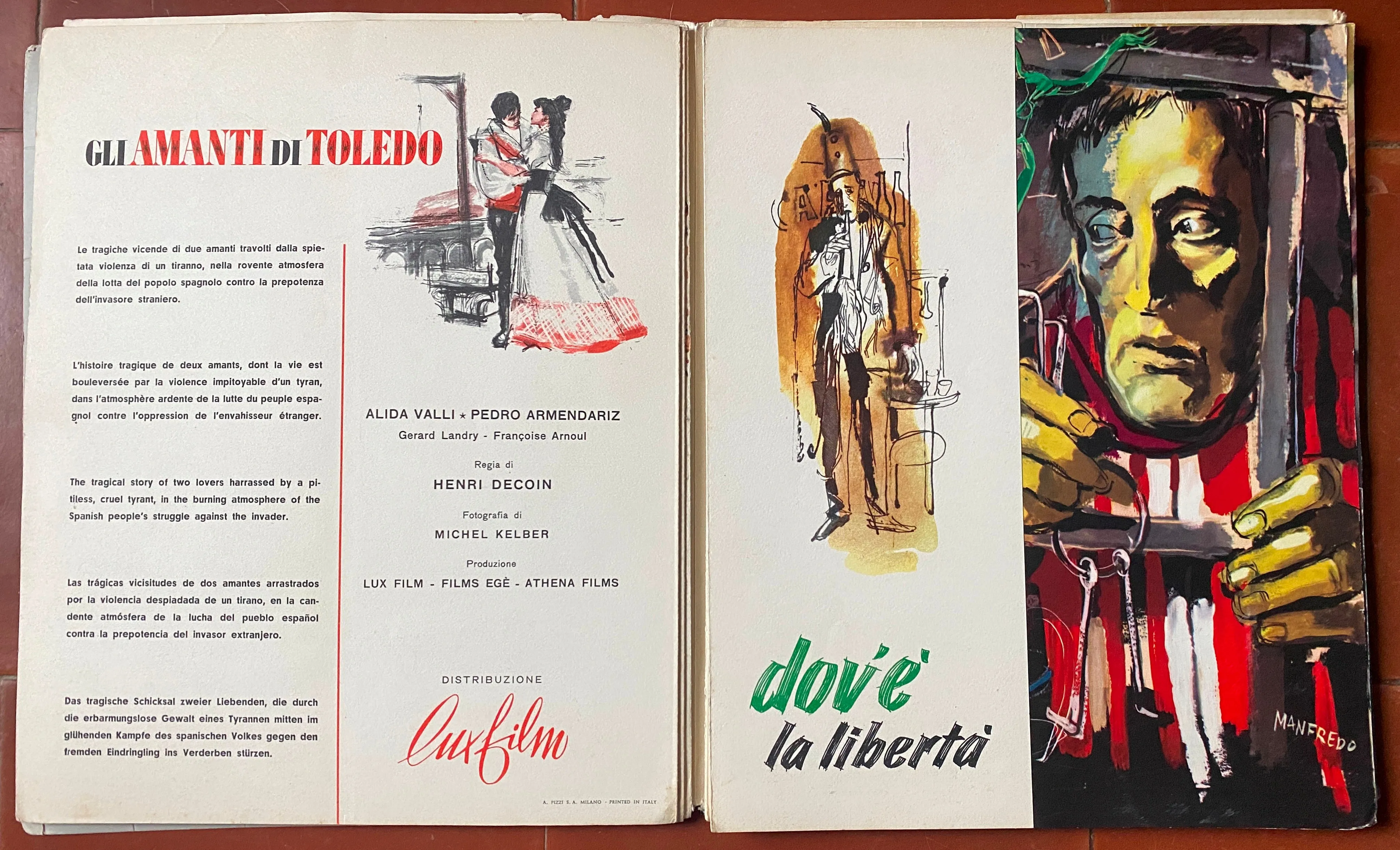 Catalogue LUX FILMS 1953 Où est la liberté, Le Carosse d'or, Ulysse...