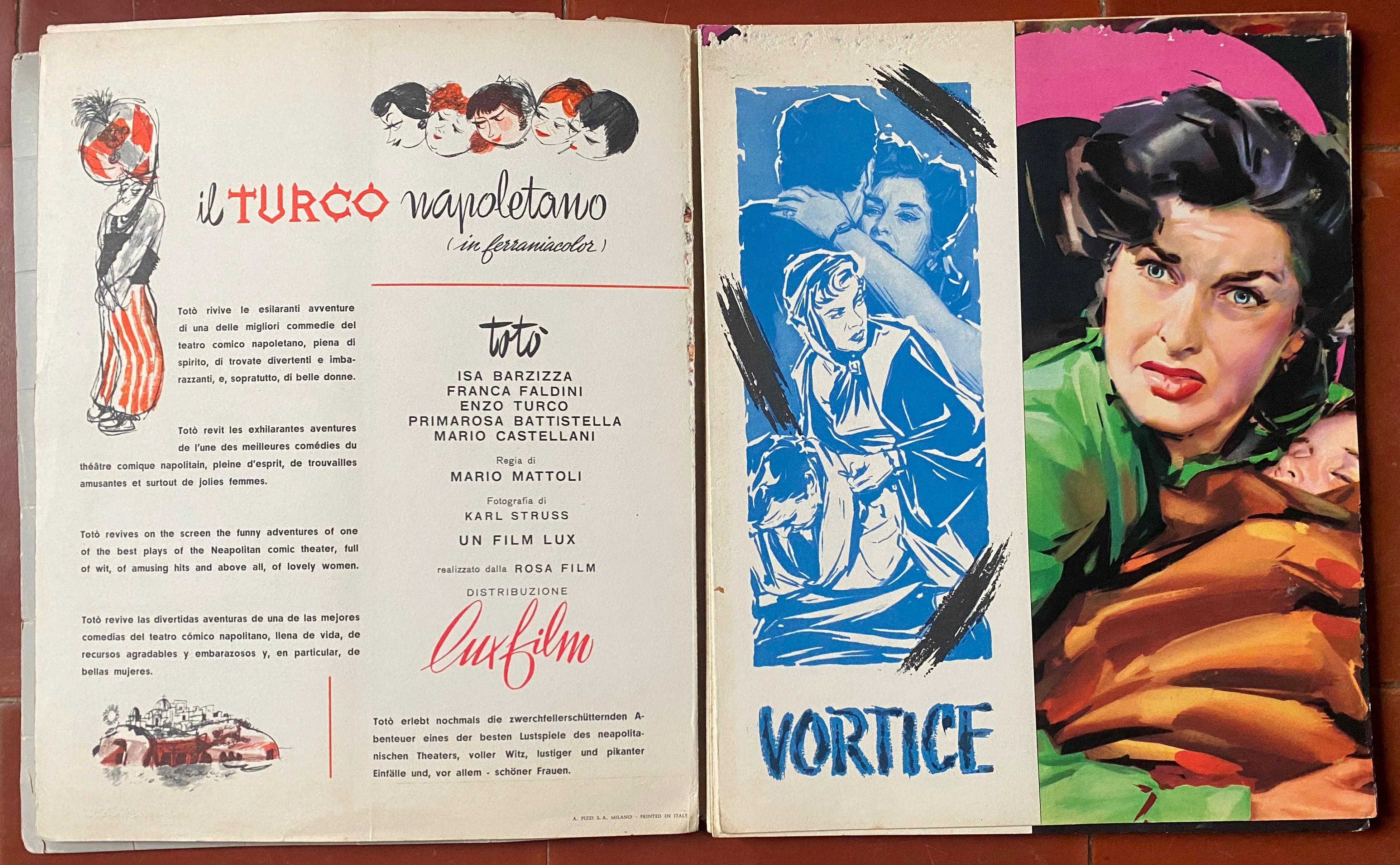 Catalogue LUX FILMS 1953 Où est la liberté, Le Carosse d'or, Ulysse...