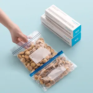 Chahua Amber Double Zipper Food Storage Bags - Extra Large, 15 Pieces