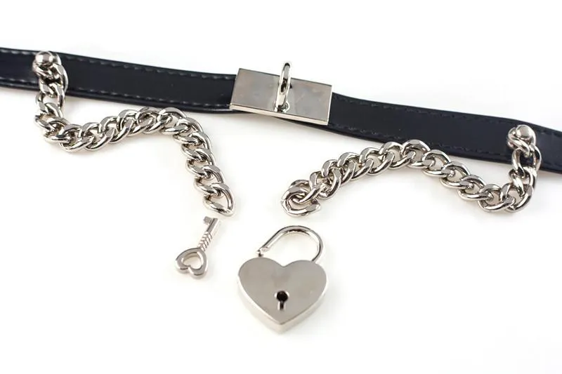 Chain Heart Locker Neck Strap Collar SD00101