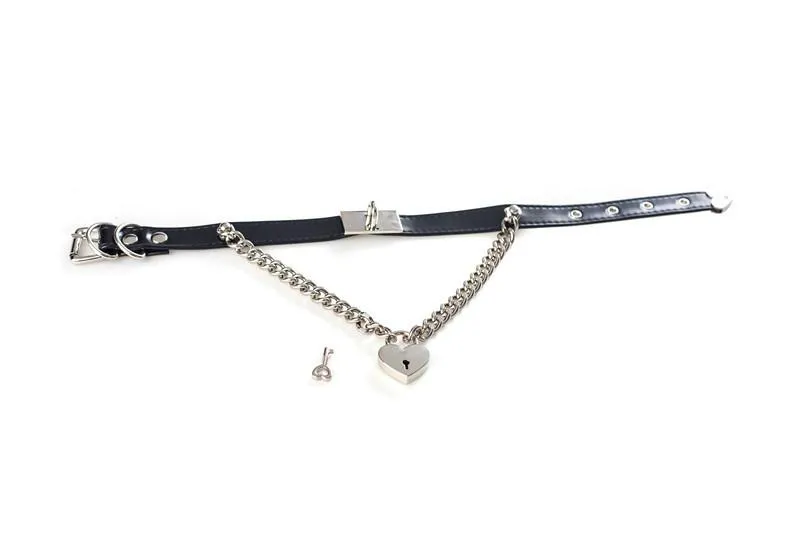 Chain Heart Locker Neck Strap Collar SD00101