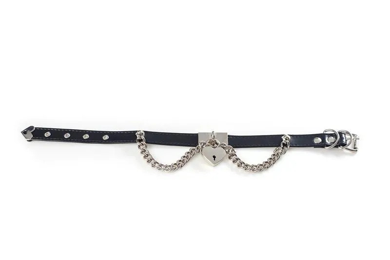 Chain Heart Locker Neck Strap Collar SD00101
