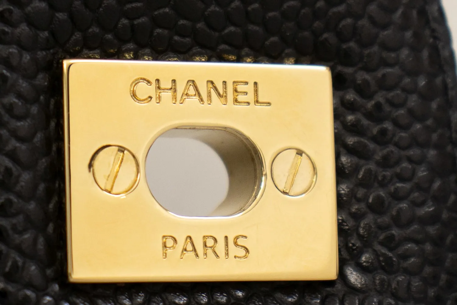 CHANEL Maxi Classic Handbag Grained Calfskin Double Flap Chain Shoulder Bag j17