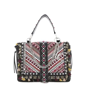 Cheyenne Large Shopping Tessuto   Ecopelle - Combi Black