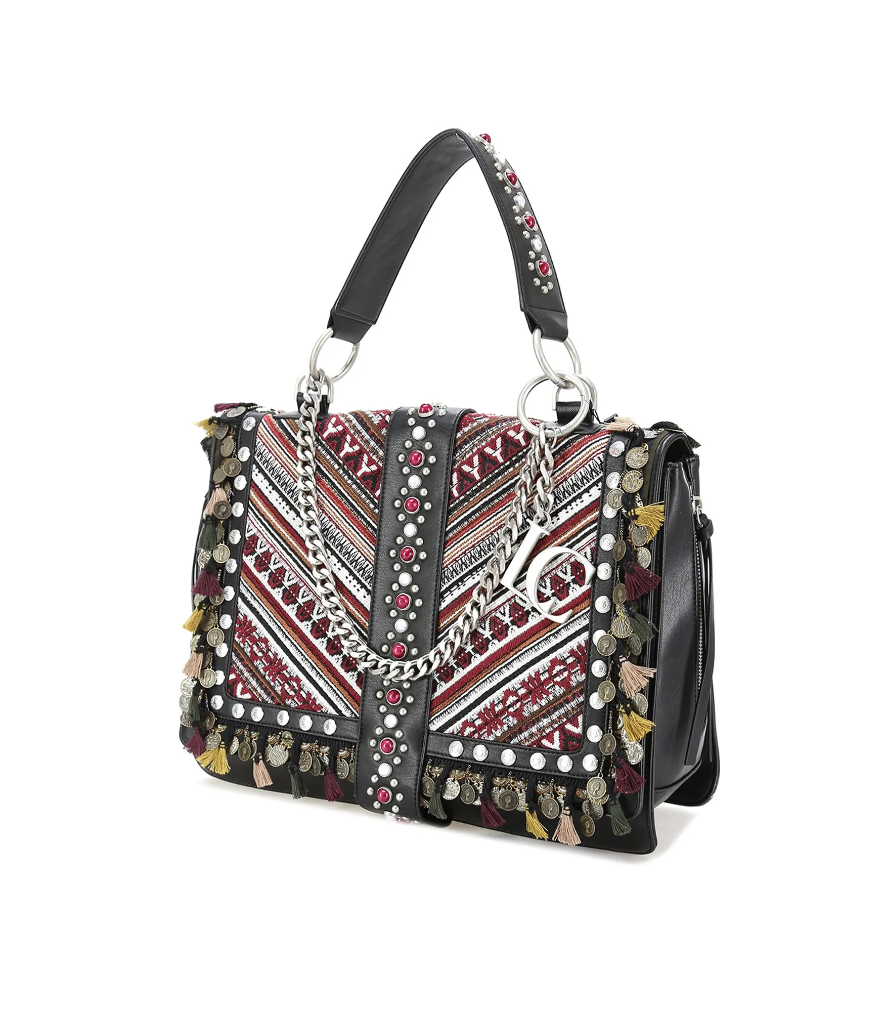 Cheyenne Large Shopping Tessuto   Ecopelle - Combi Black