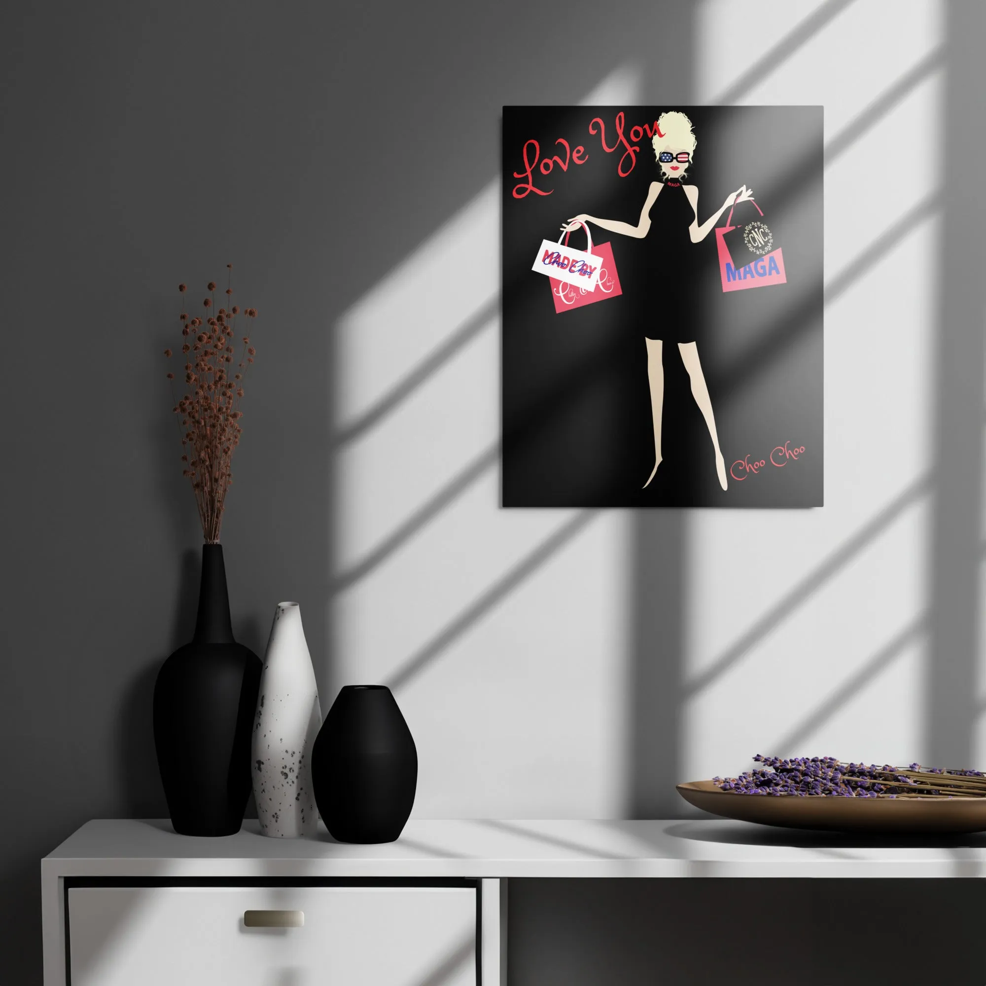 Choo Choo Shopping Logo Metal Prints Many Sizes
