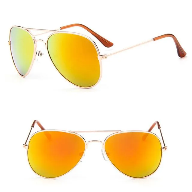 Classic Sunglasses Girls Colorful Mirror Children Glasses UV400