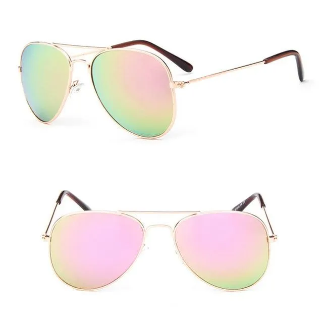 Classic Sunglasses Girls Colorful Mirror Children Glasses UV400