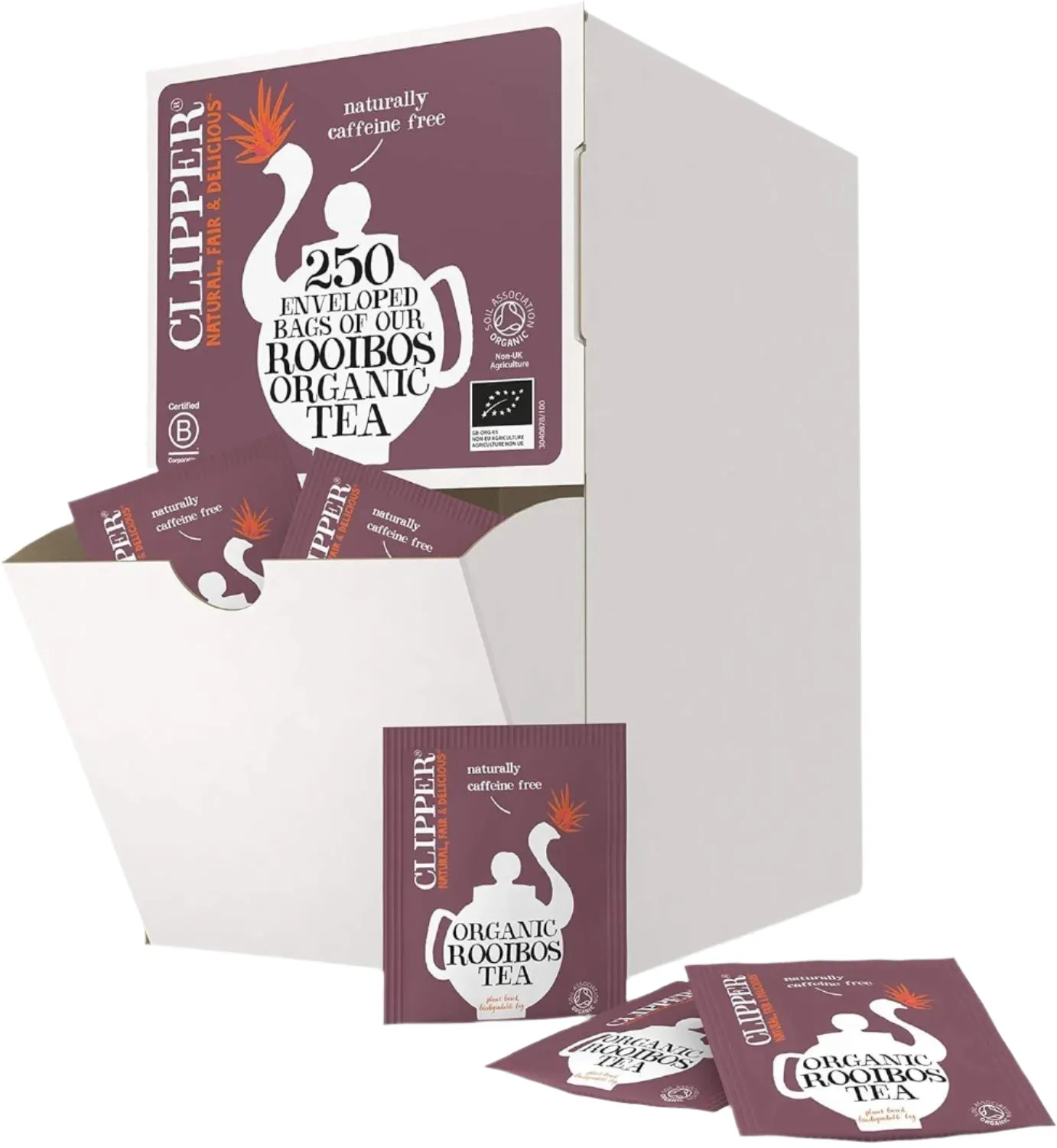 Clipper | Fairtrade Organic Rooibos 250 Envelopes  | 500g