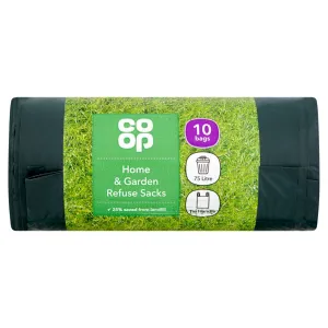 Co Op H n Garden 75L  Refuse Sacks 10s