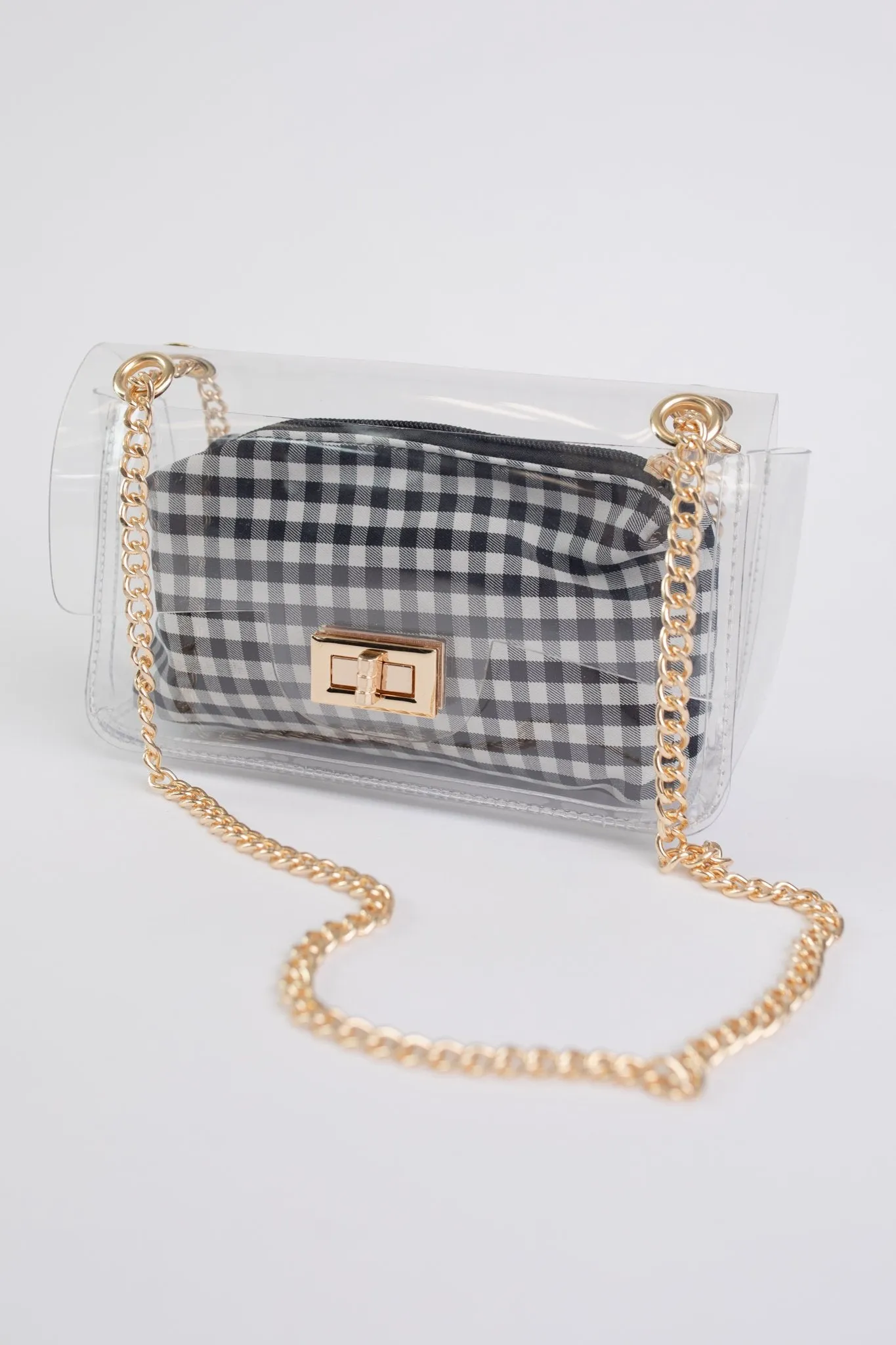 Complete Transparency Gingham Bag