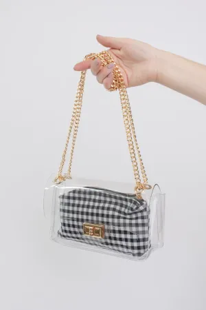 Complete Transparency Gingham Bag
