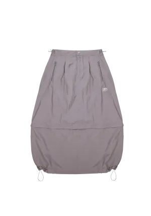 Convertible Nylon Skirt Charcoal (PRE ORDER TEST)