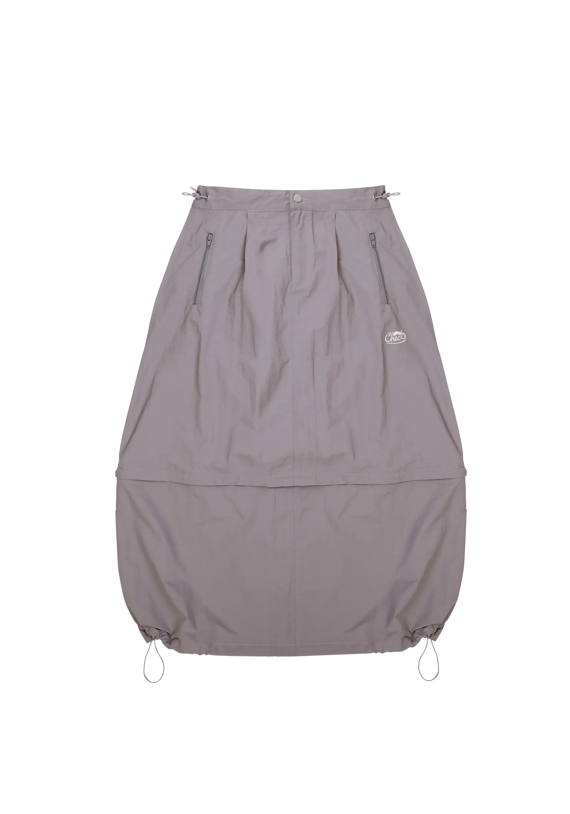 Convertible Nylon Skirt Charcoal (PRE ORDER TEST)