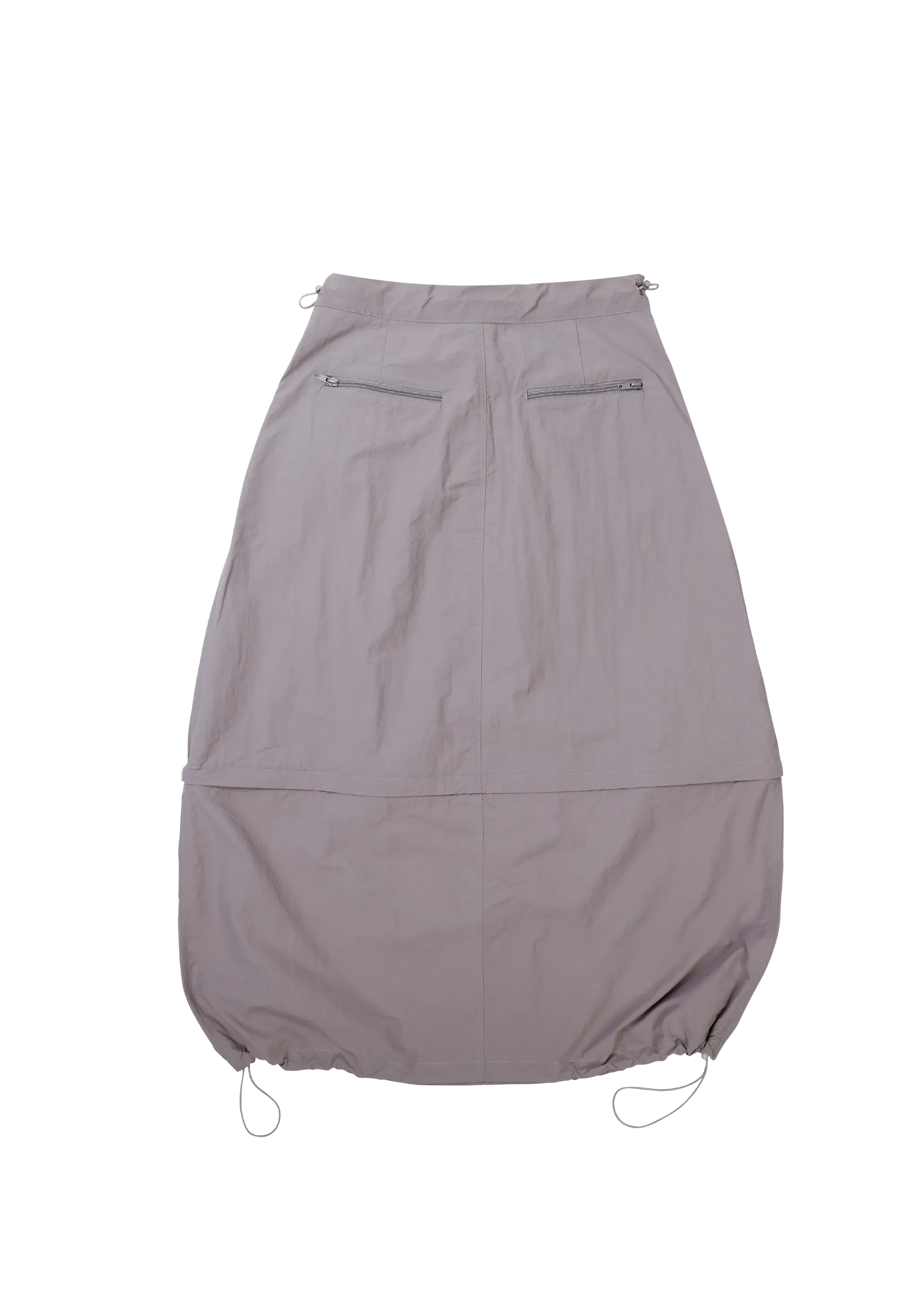 Convertible Nylon Skirt Charcoal (PRE ORDER TEST)