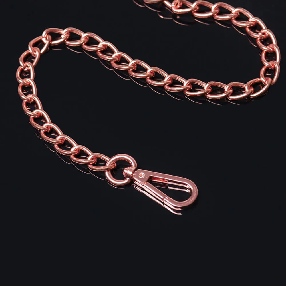 Coquette White and Rose Gold Leash