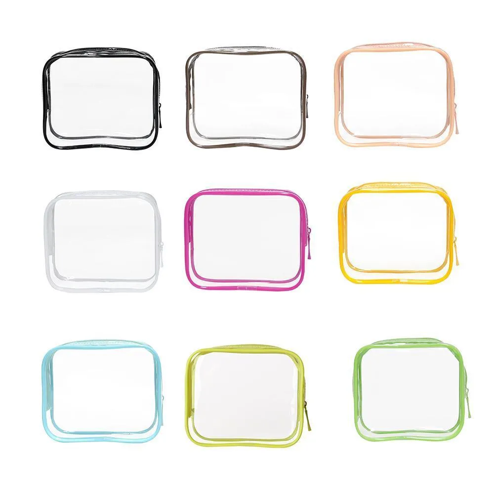 Cosmetic Bag PVC 4PCS 9Colors