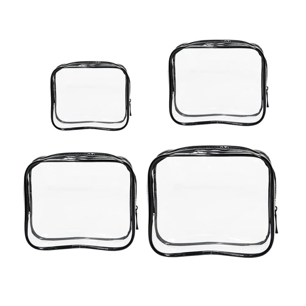 Cosmetic Bag PVC 4PCS 9Colors