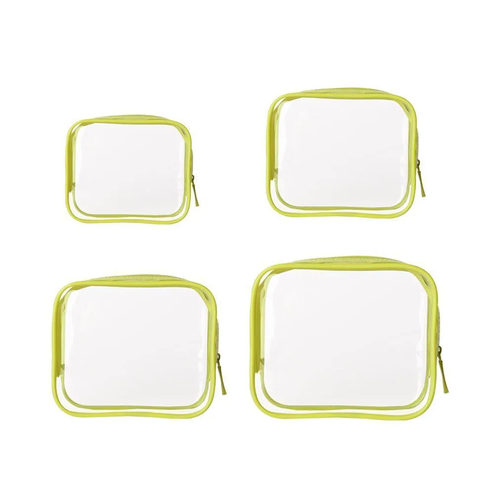 Cosmetic Bag PVC 4PCS 9Colors