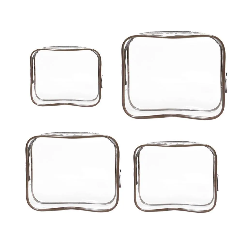 Cosmetic Bag PVC 4PCS 9Colors