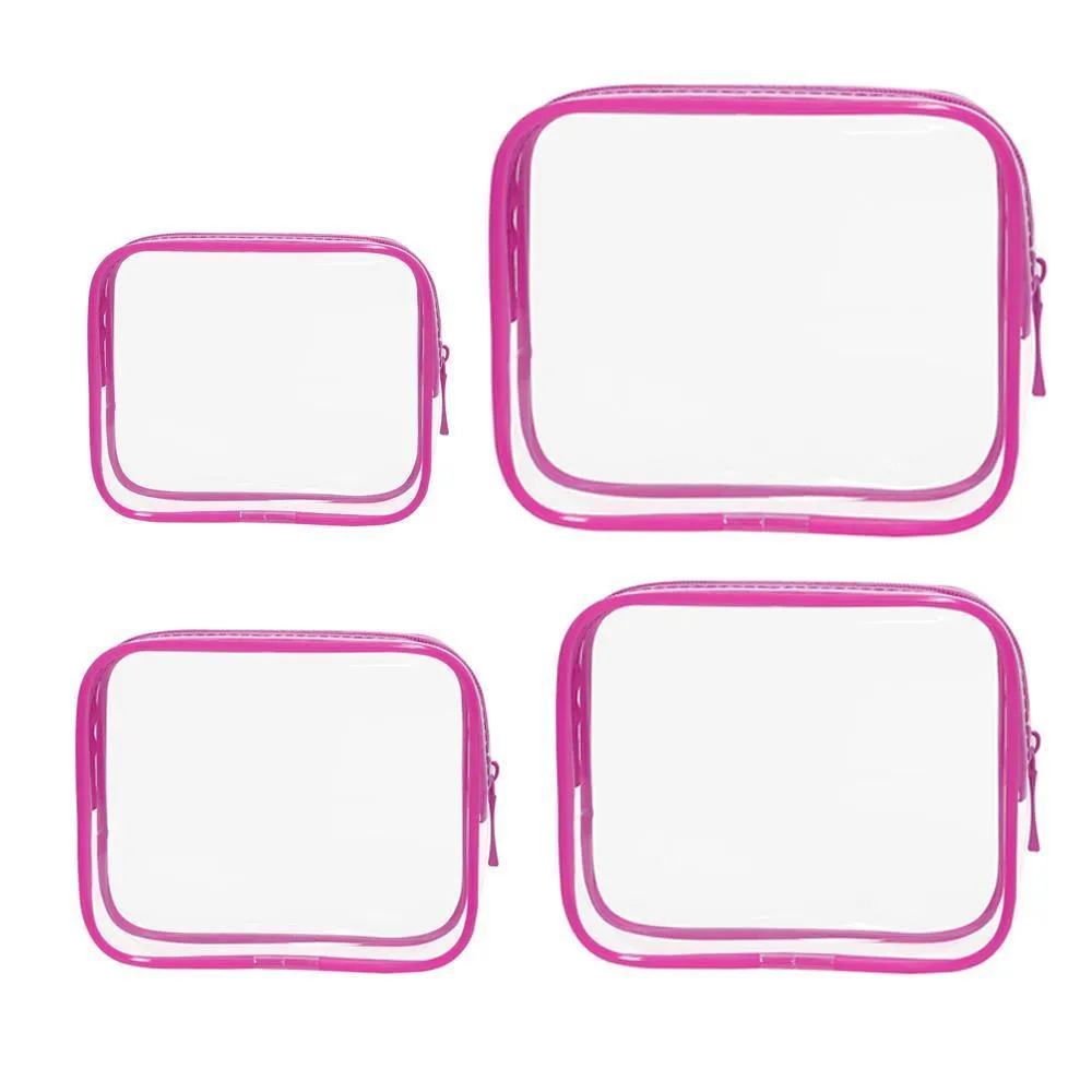 Cosmetic Bag PVC 4PCS 9Colors