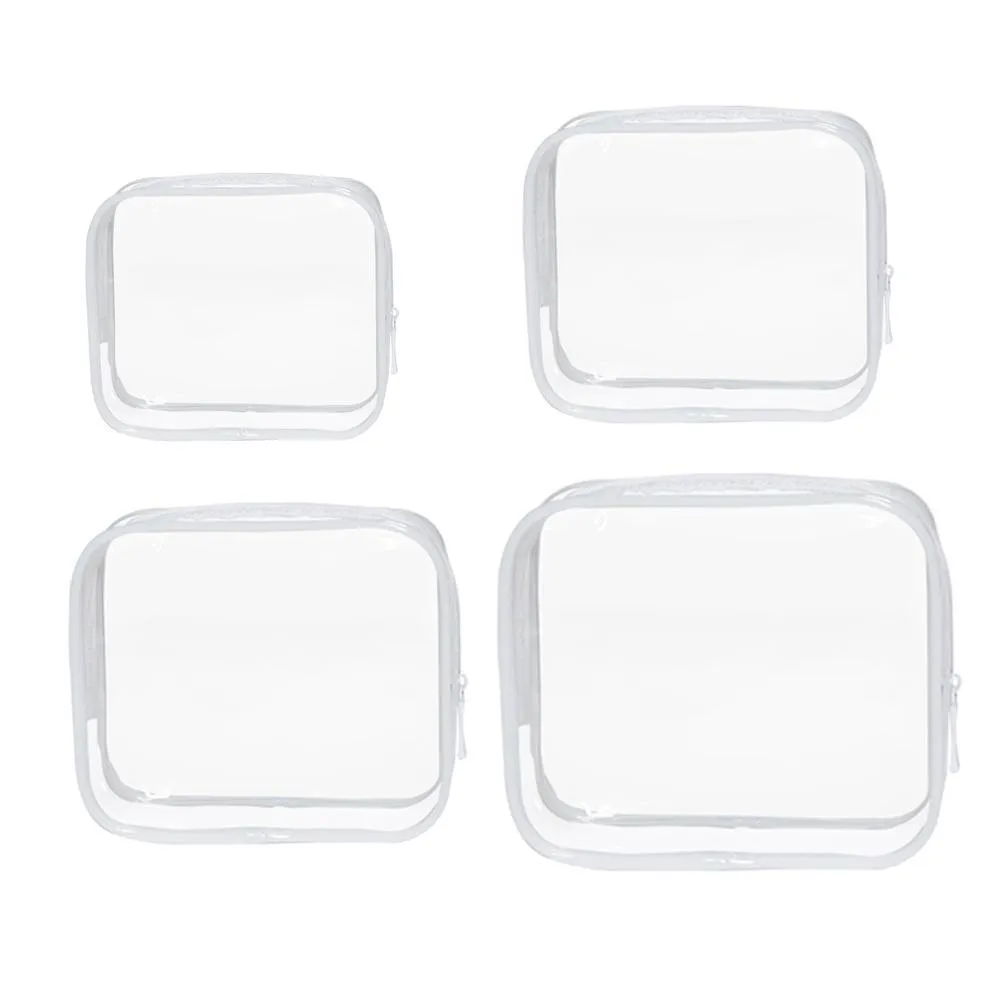 Cosmetic Bag PVC 4PCS 9Colors