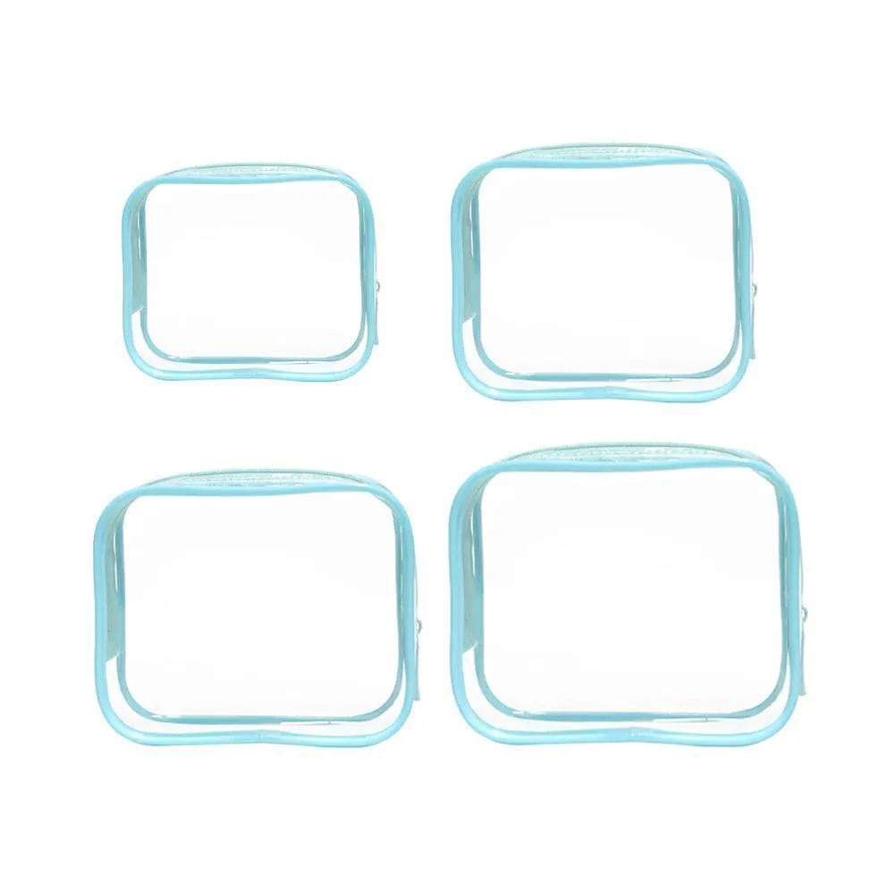 Cosmetic Bag PVC 4PCS 9Colors