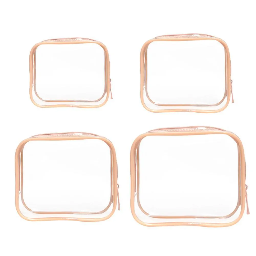 Cosmetic Bag PVC 4PCS 9Colors