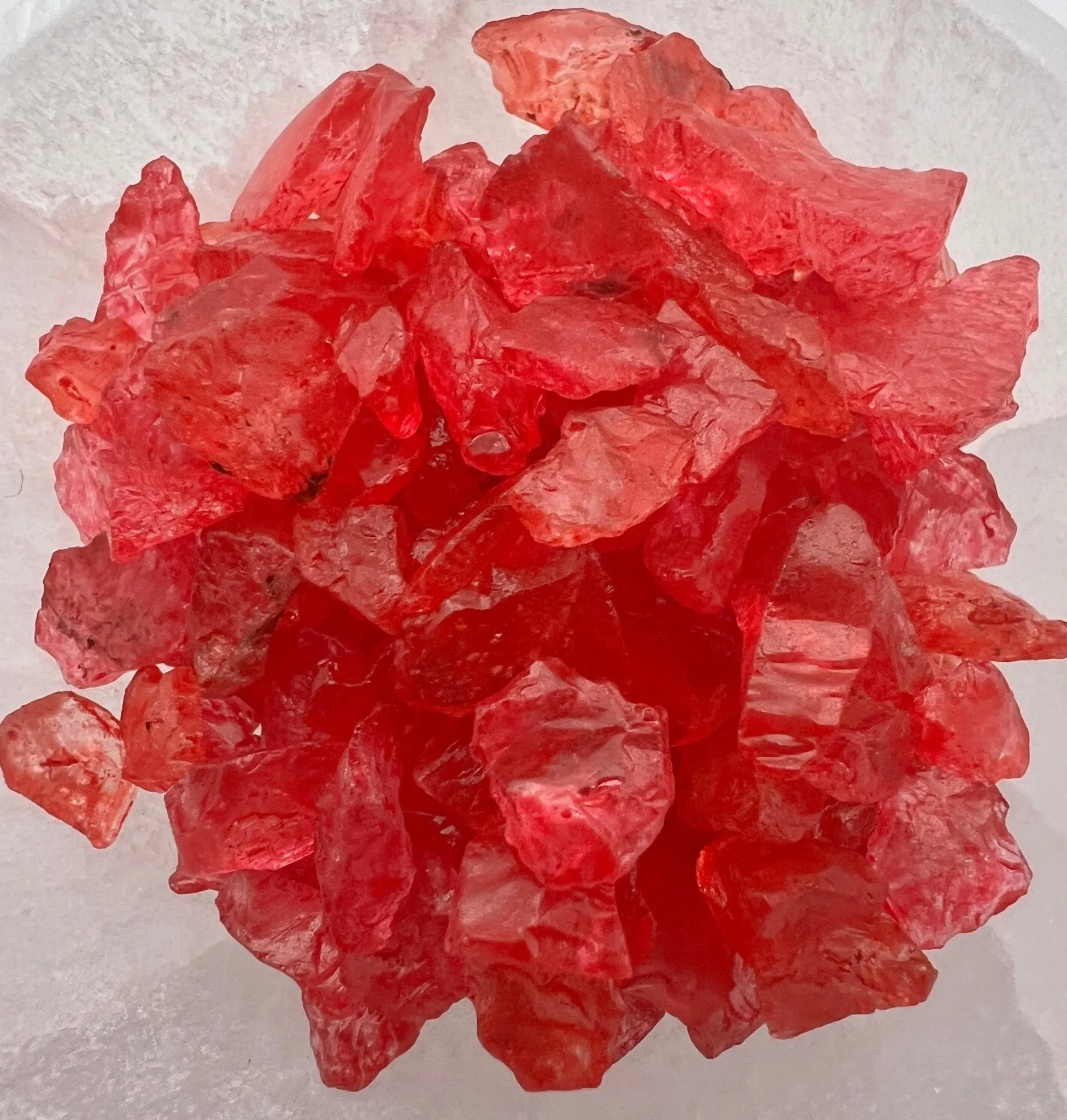 Crackled Red Quartz Gemstone Chips