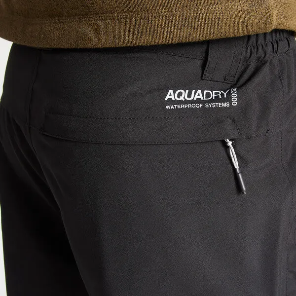 Craghoppers Men's Stefan II Black Waterproof Trousers | Black CMW807