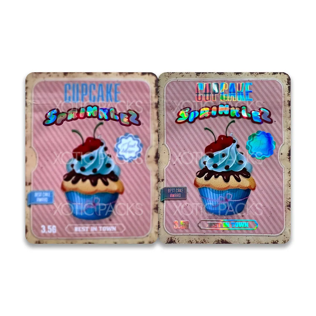 Cupcake Sprinklez Mylar Bag 3.5 Grams