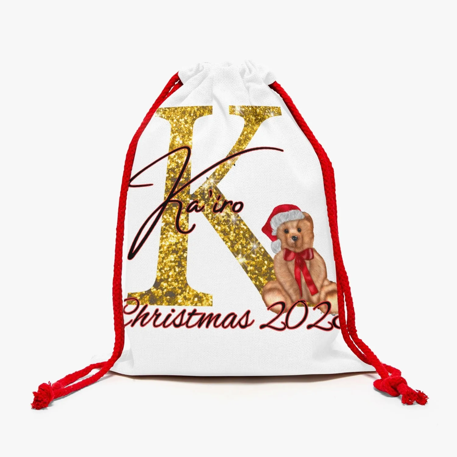 Custom Christmas Linen Bag