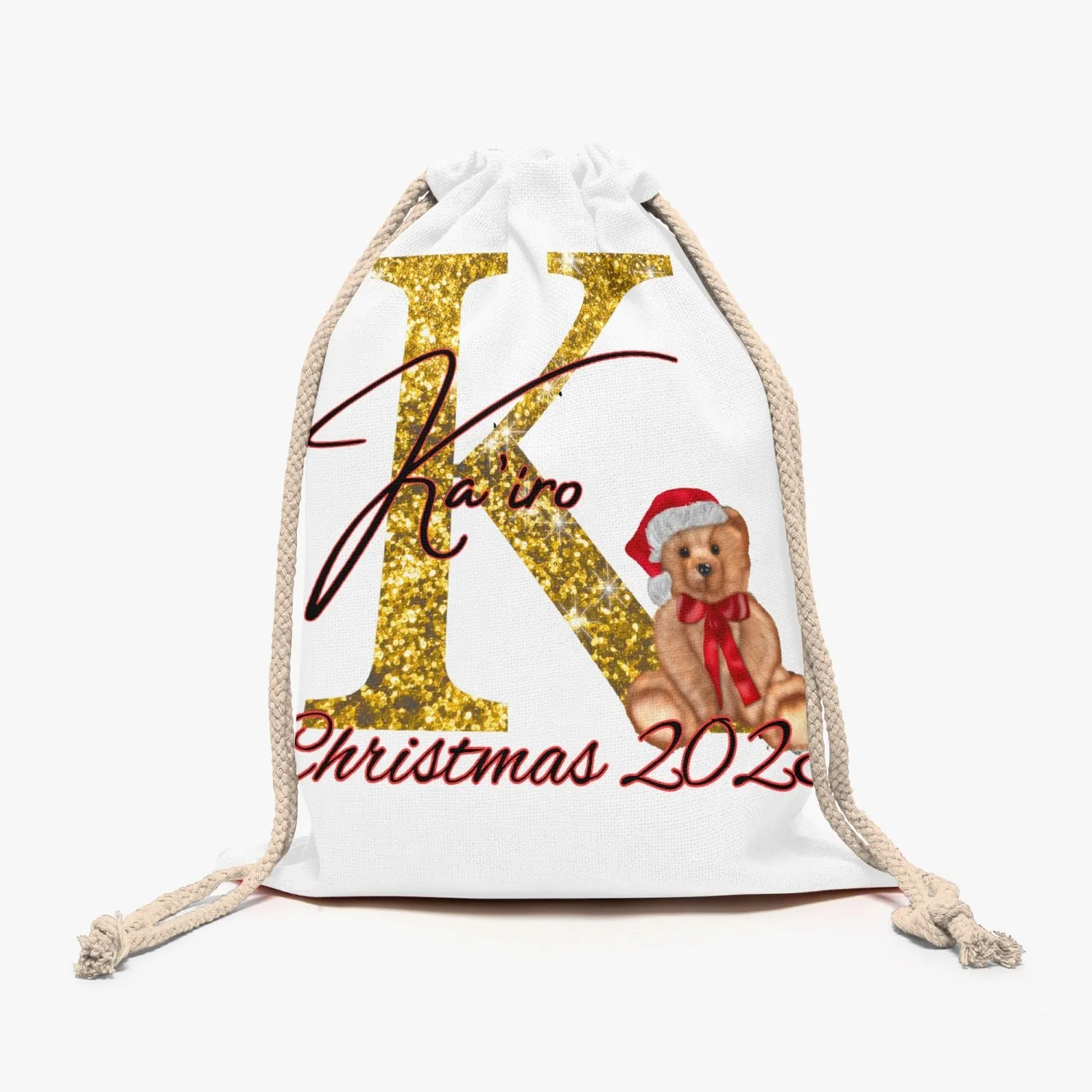 Custom Christmas Linen Bag