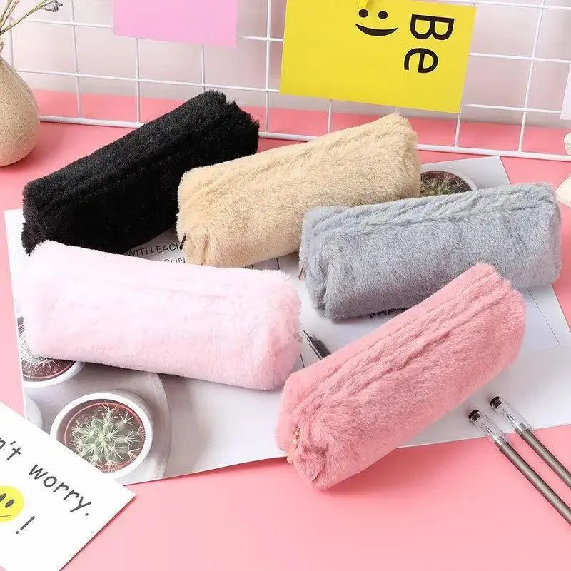 Cute Cartoon Dog Pencil Case For Teen Girls Cosmetic Bag Vintage Lightweight Stationery School Case