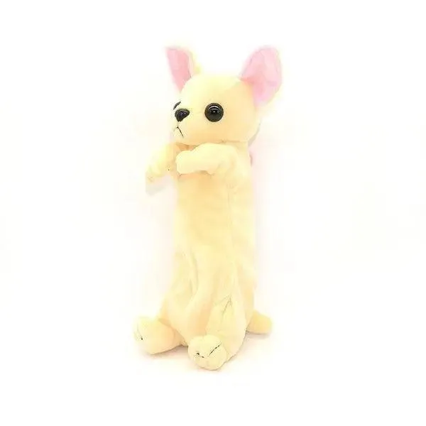 Cute Cartoon Dog Pencil Case For Teen Girls Cosmetic Bag Vintage Lightweight Stationery School Case