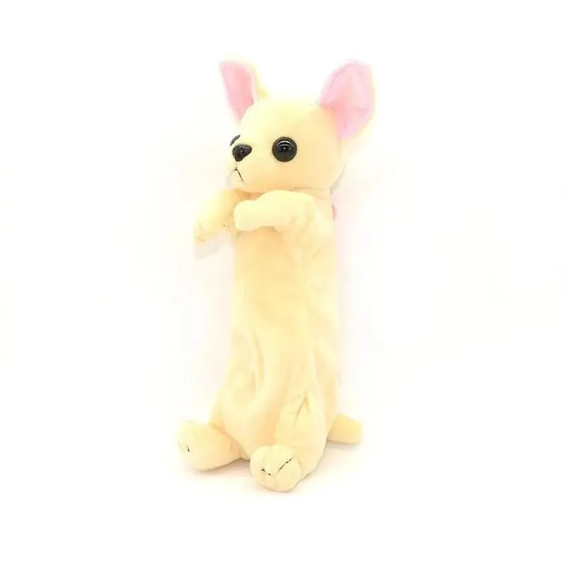 Cute Cartoon Dog Pencil Case For Teen Girls Cosmetic Bag Vintage Lightweight Stationery School Case