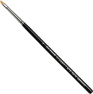 da Vinci Brushes Cosmetic Eyeliner Series 4374 Size 4 • Angled Eyeliner Brush for Eyebrow, Eye Shadow and Eyeliner Techniques • Synthetic • Cruelty Free • Vegan (43744)