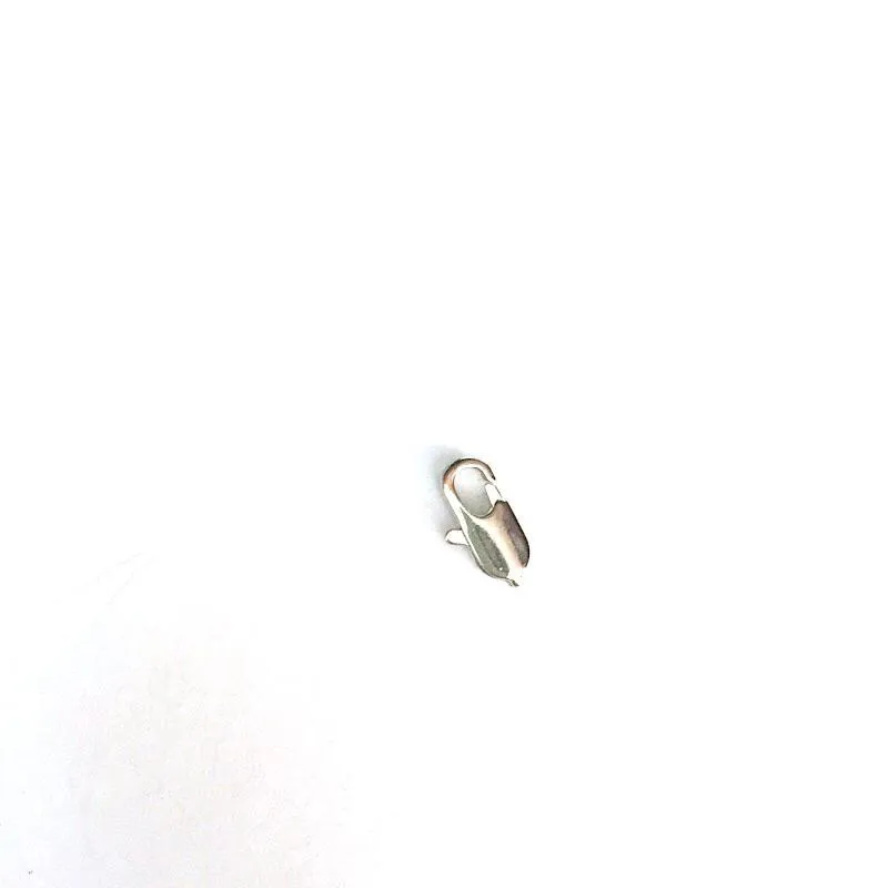 Dangling Puff Hearts in Silver Chain by the Inch (#3003)