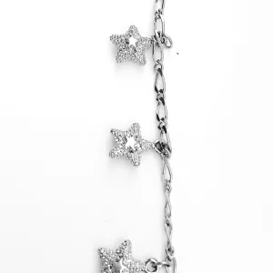 Dangling Starfish in Silver Chain by the Inch (#3002)