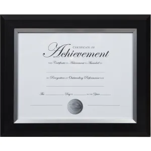 Dax 2-tone Silver Document Frame