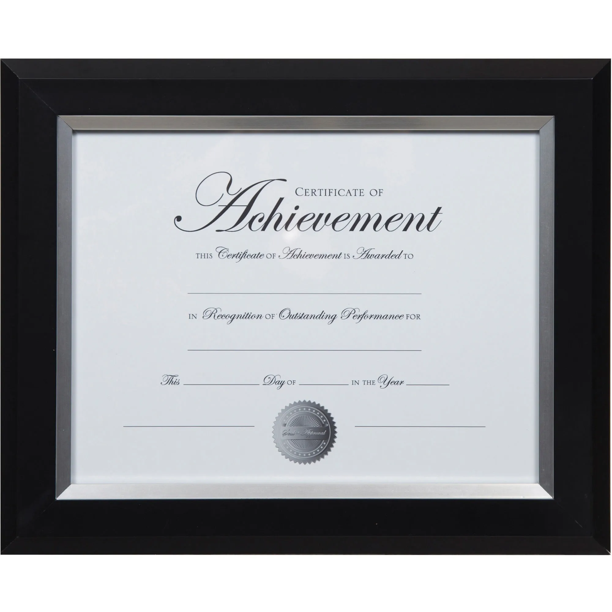 Dax 2-tone Silver Document Frame