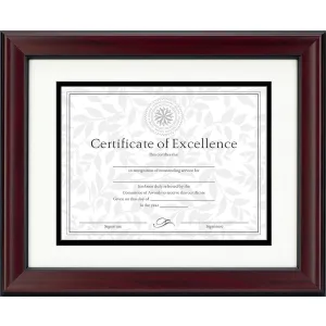 DAX Rosewood and Black Document Frame