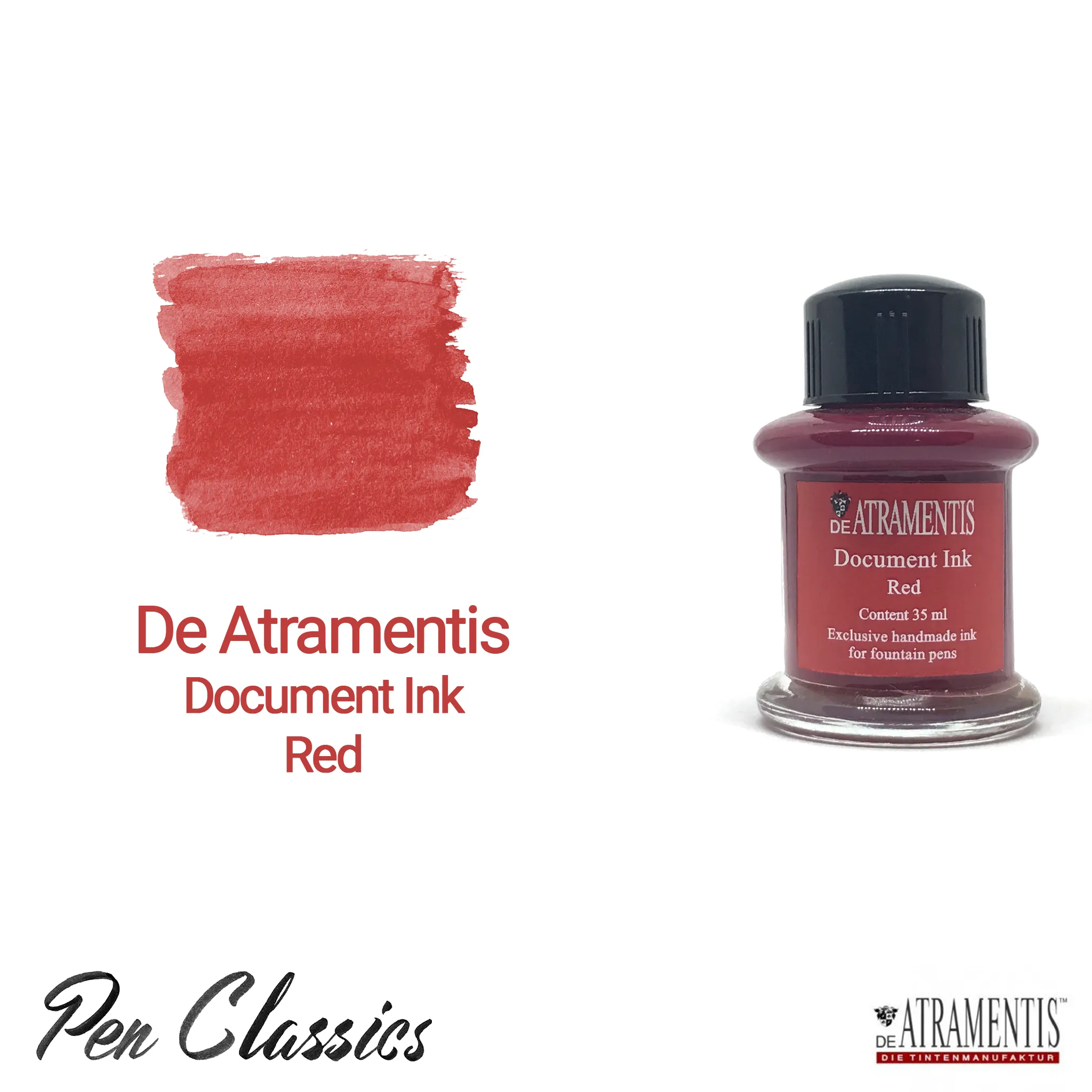 De Atramentis Document Ink Red 45ml