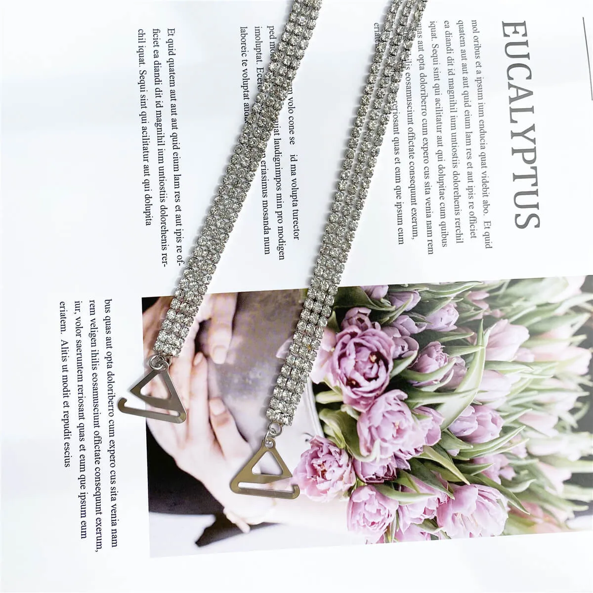 Decorative Rhinestone Bra Strap