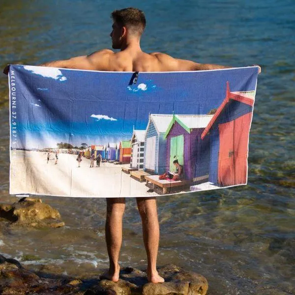 DESTINATION LABEL Towel -  Brighton Boxes