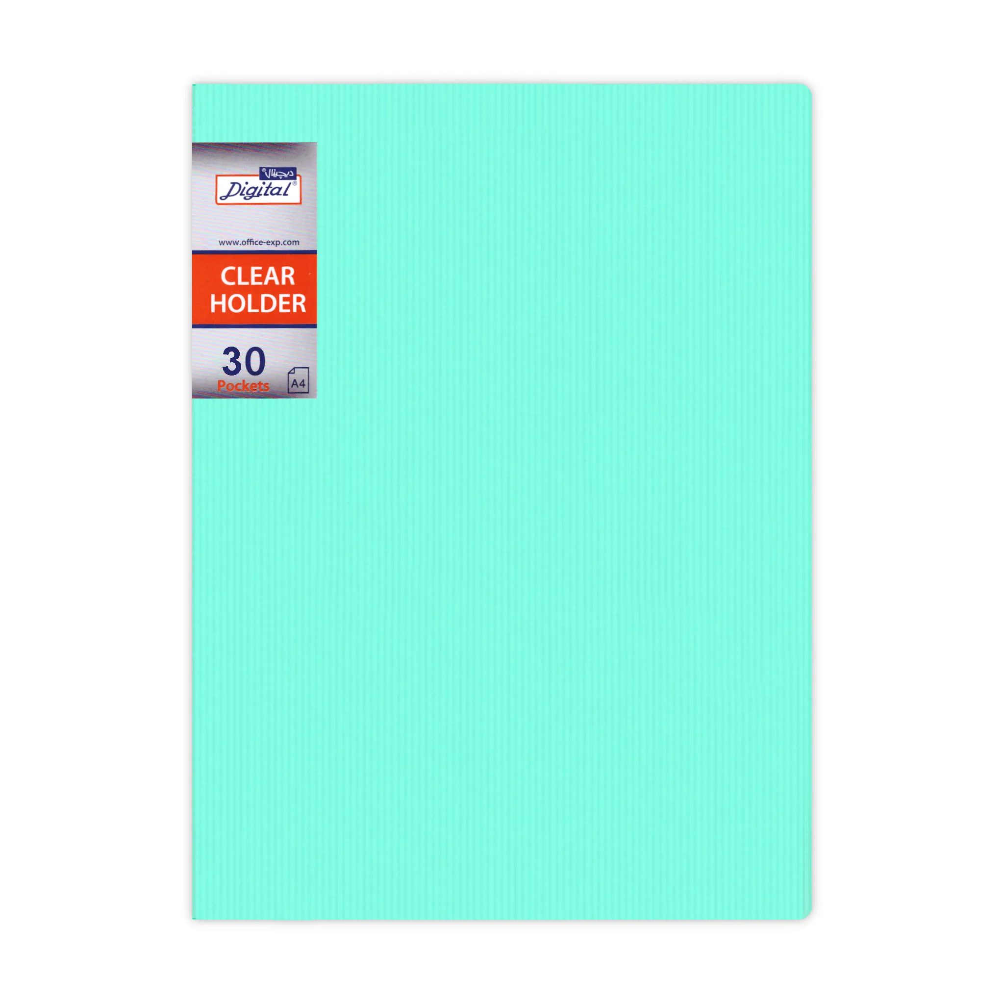 Digital Display Book 30 Fixed Pocket Fluorescent Colors A4